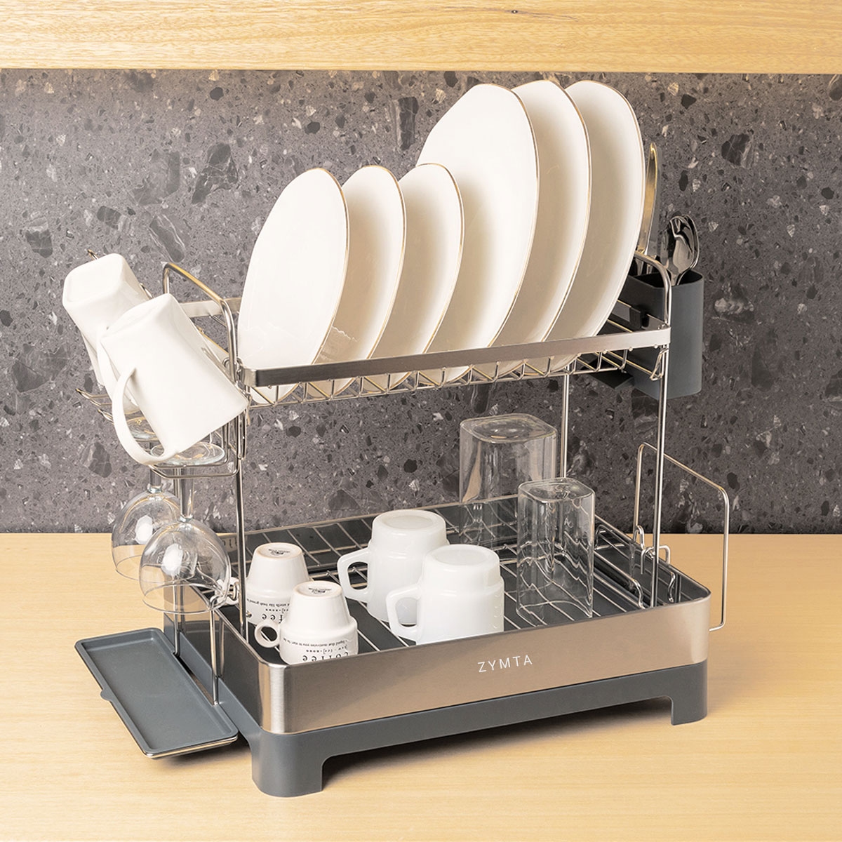  Multi-Functional 2-Layer Dish Drai.. - 2