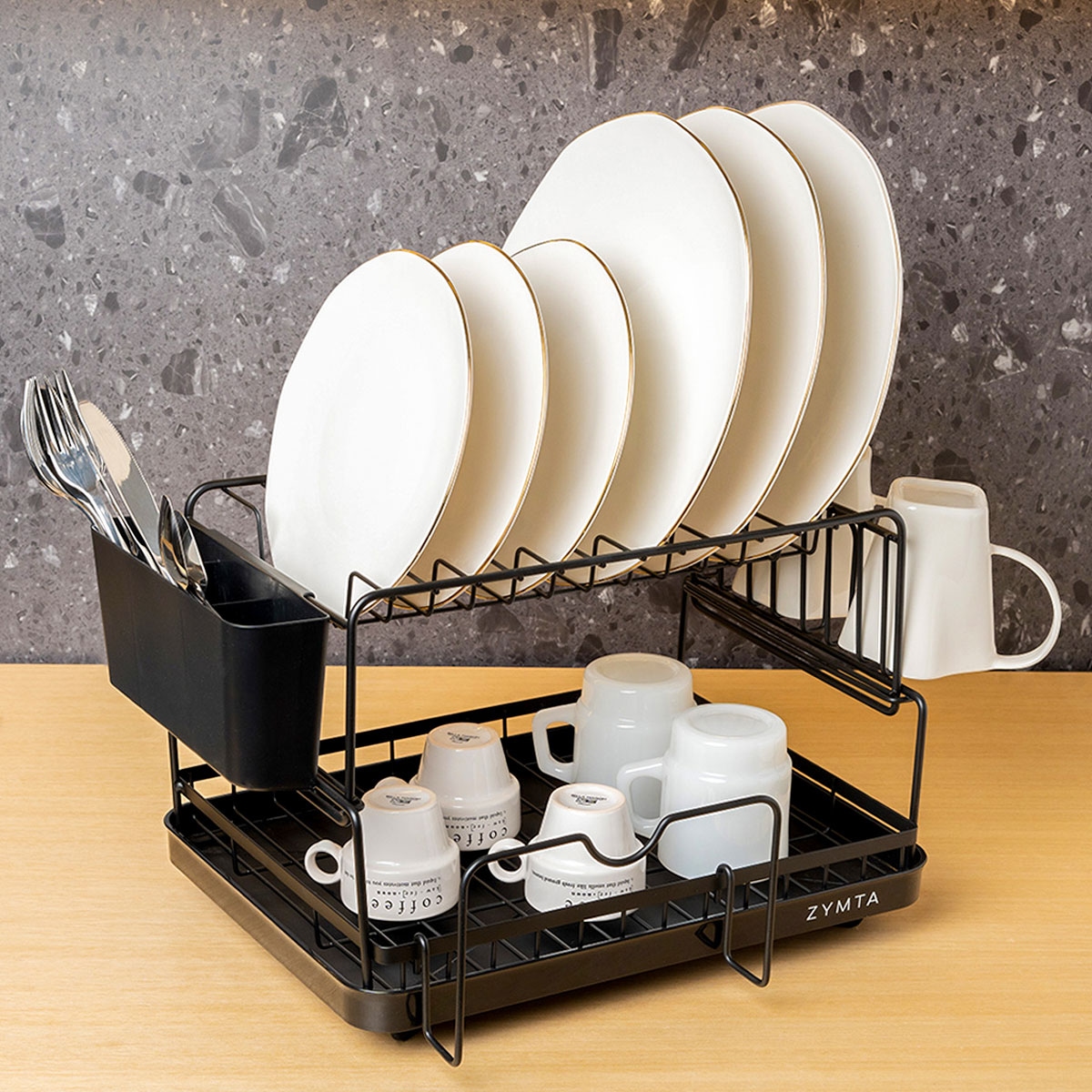 Multifunctional Kitchen Dish Rack w.. - 2