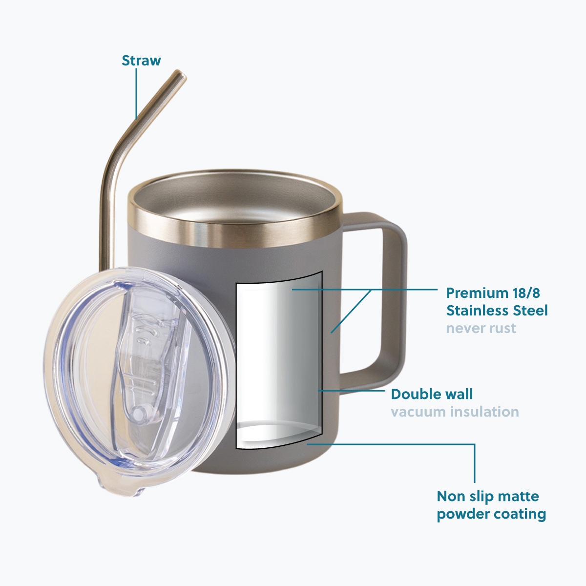  350ML Insulated Stainless Steel Tu.. - 2