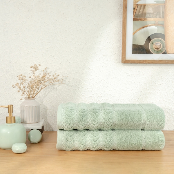 Luxury 2 Pack Bath Towels - 100% Tu.. - 1