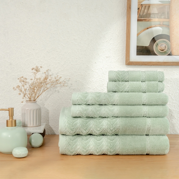 Luxury 6 Pack Towel Set - 100% Turk.. - 1
