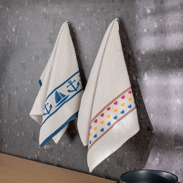 2-Piece Soft Cotton Dish Towel Set .. - 1
