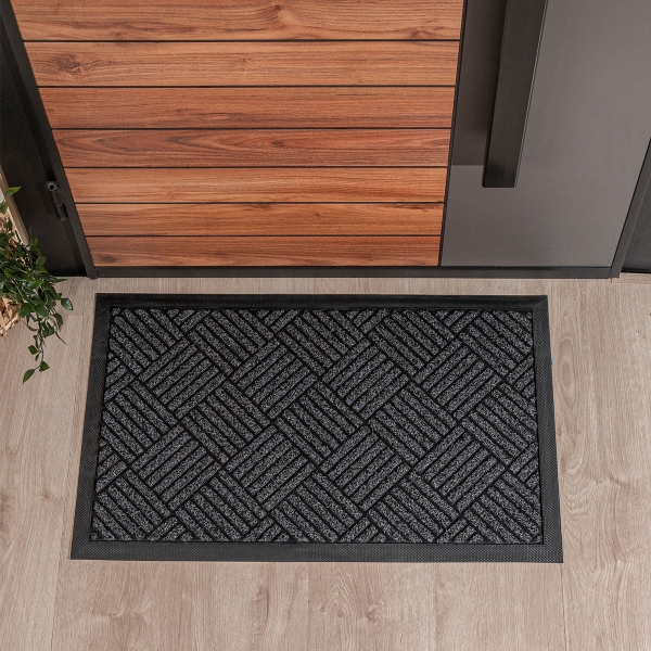 Door Mat – 46x76 cm Dark Grey Heavy.. - 1