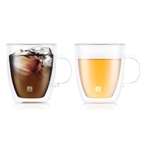 2 Pack Double Wall Borosilicate Gla.. - 1