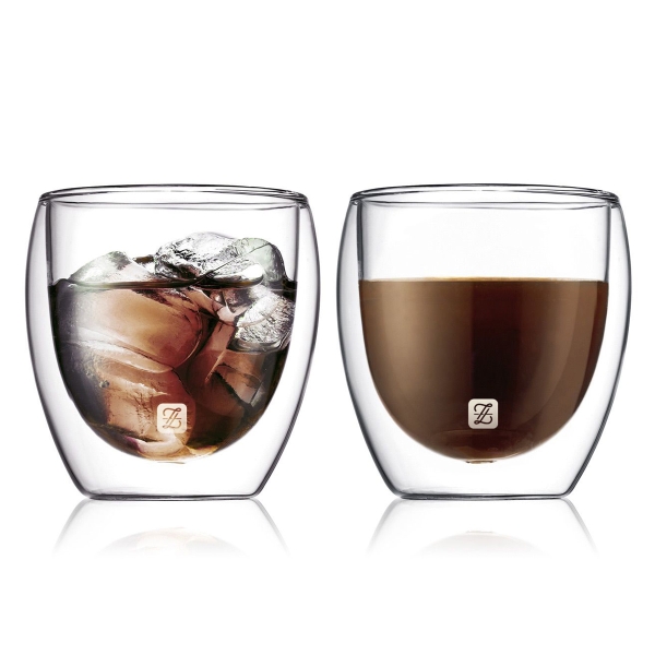4‑Piece Double‑Wall Glass Cup Set –.. - 1