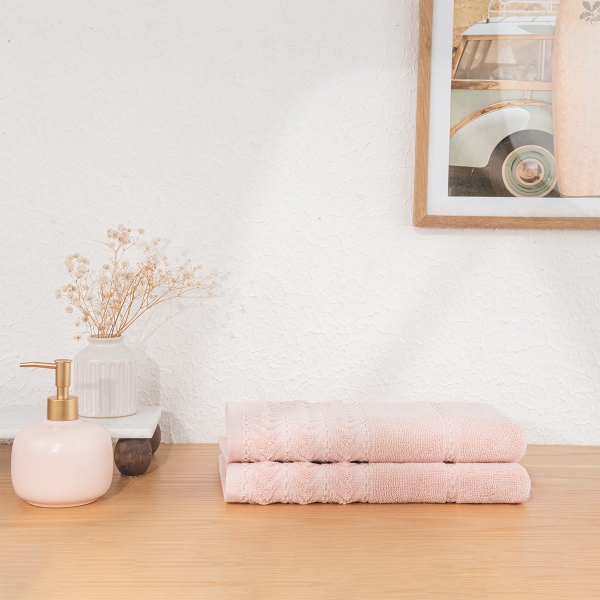 2 Pieces Face Towel Set 100% Turkis.. - 1