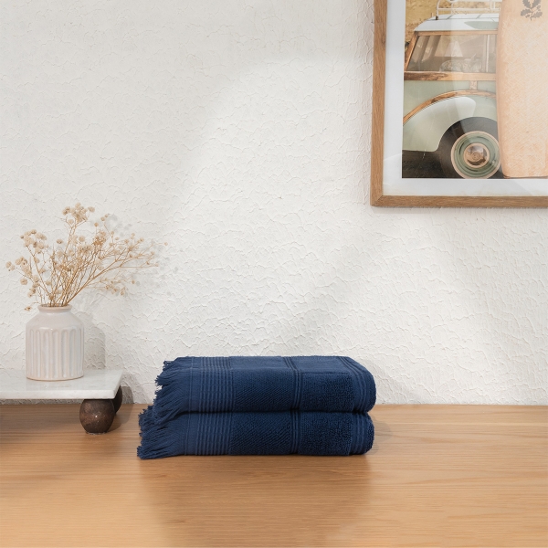 2 Pieces Face Towel Set 100% Turkis.. - 1