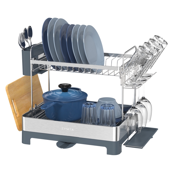 Multi-Functional 2-Layer Dish Drai..