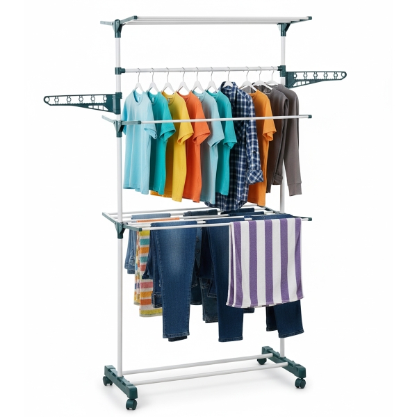 Laundry Drying Stand - White / Dark.. - 1
