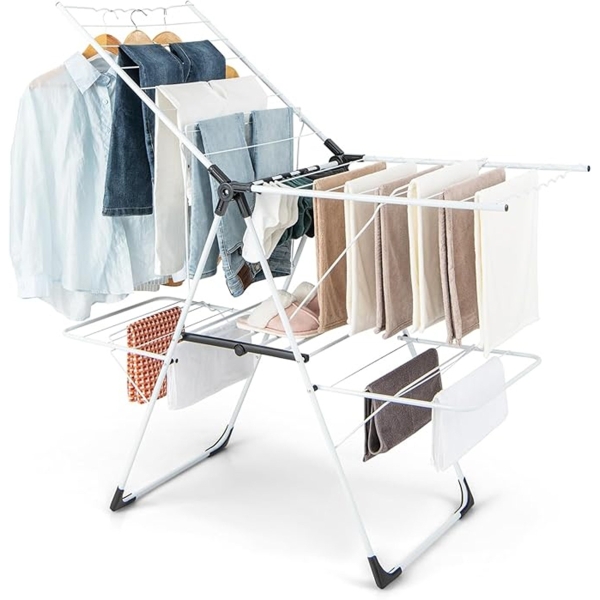 XL Silver Folding Laundry Rack | Mu.. - 1