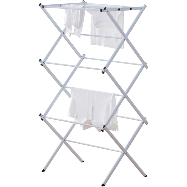 Folding Clothes Drying Rack - White.. - 1
