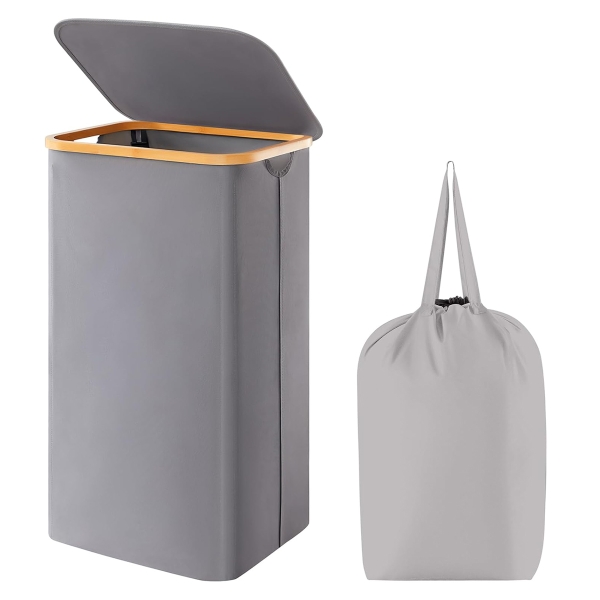 Zymta Laundry Basket With Lid 40.5 .. - 1