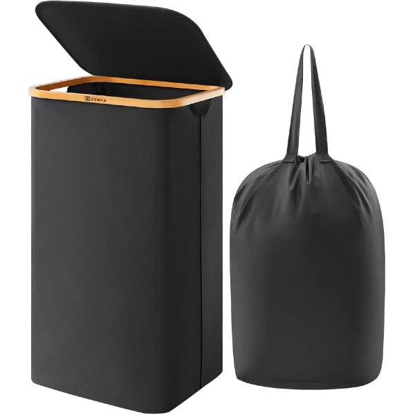 Black Laundry Hamper 40.5 x 33 x 60.. - 1