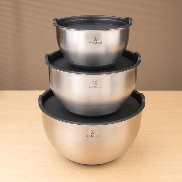 3 Piece Mixing Bowl Set | Stainless.. - 1