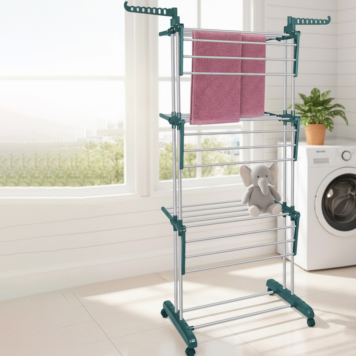 Laundry Drying Stand - White / Dark.. - 2